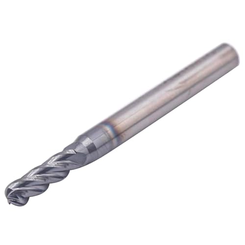 Image of BestParts 5Pcs 5 /32 inch 4 Flute Solid Carbide Ball Nose End Mill, AlTiN Coated | 30 Degree Helix, 5 /32 inch Cutting Diameter, 3 /16 inch Shank Diameter, 9 /16 inch Length of Cut, 2 inch Overall Length