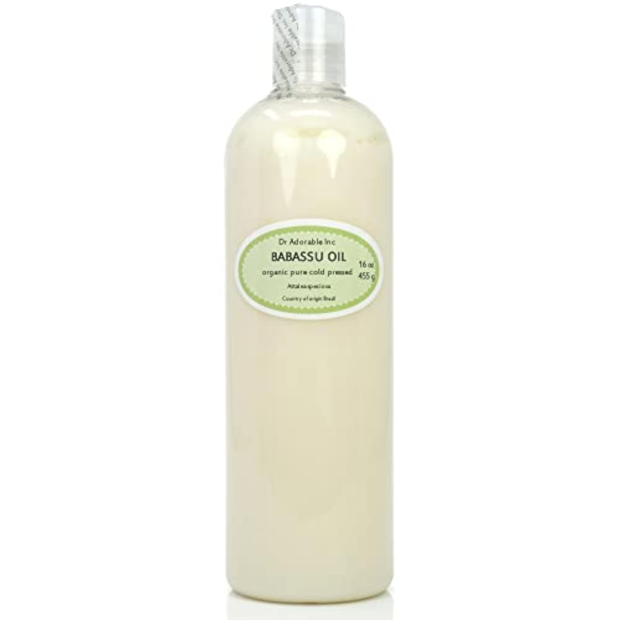 16 Oz Babassu Oil 100% Pure Organic Cold Pressed
