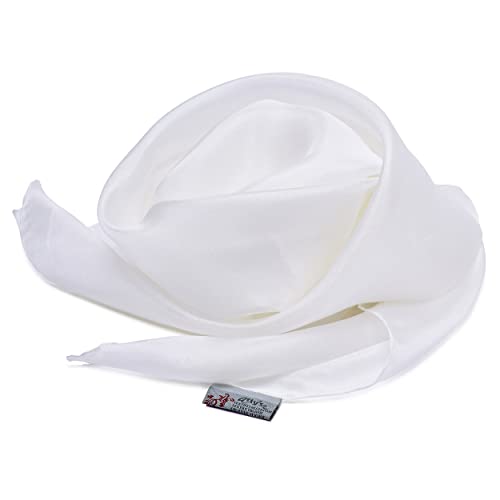 PEBEO Pure Silk Shawl, White, 45x180cm4