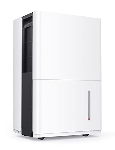 Dehumidifier with Pump 50 Pint 4,500 Sq. Ft, Dehumidifiers for Large Room or Basements 6L Water Tank with Drain Hose Intelligent Humidity Control, Continuous Drainage Bedroom Bathroom