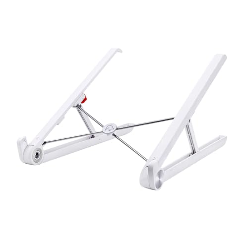 Base plegable ajustable para laptop Mikikit blanca miniatura 7