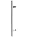 Produktbild Gedotec Edelstahl Stoßgriff | Haustürgriff 500 x 300 mm | 1 Stück | rostfreier Tür-Griff rund | Haustürbeschlag mit geraden Stützen | Stangenmaß: 30 mm | Türbeschlag inkl. Befestigungsmaterial