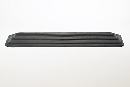 Bepco Rollstuhlrampe -Türkantenrampe - Schwellenrampe - Bordsteinkanten-Rampe aus Gummi - Auffahrrampe - Türschwellenrampe (5,1 x 110 x 41 cm)