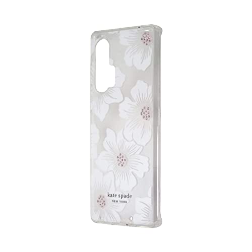 Coque Motorola Edge+ Kate Spade Hollyhock transparente anti-choc motif fleurs pour smartphone