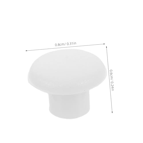 Tapas de tornillos redondos de plástico Kisangel y tapones decorativos para muebles 3