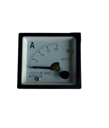 Ampèremètre de précision 99C1 DC 20A boîtier encastrable 48x48mm pour armoire électrique