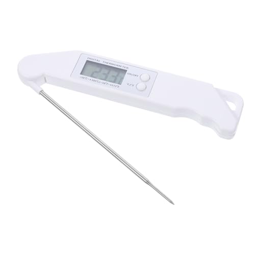 ABOOFAN Folding Digital Meat Thermometer with LCD Display Instant Read Kitchen Grilling Tool Accurate Readings Seconds Wide Temperature Range to