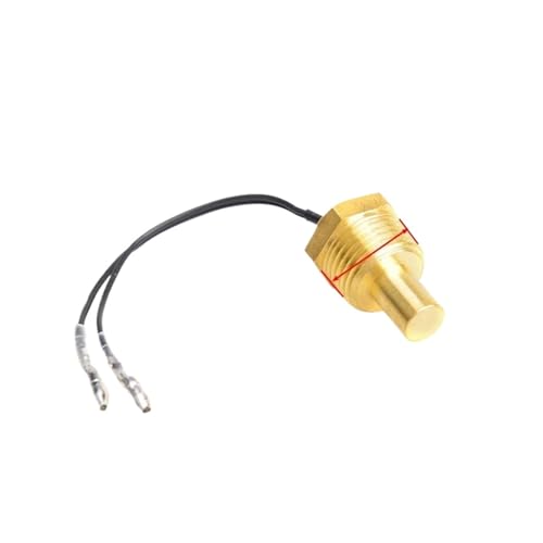 Termostatos del Motor Termostato montaj Sensor de Temperatura de Agua Universal de 12 V/24 V para medidor de Temperatura de Agua de 10 MM, 14 MM, 16 MM, 17 MM, 21 MM, 1/8 3/8 1/2(21mm)