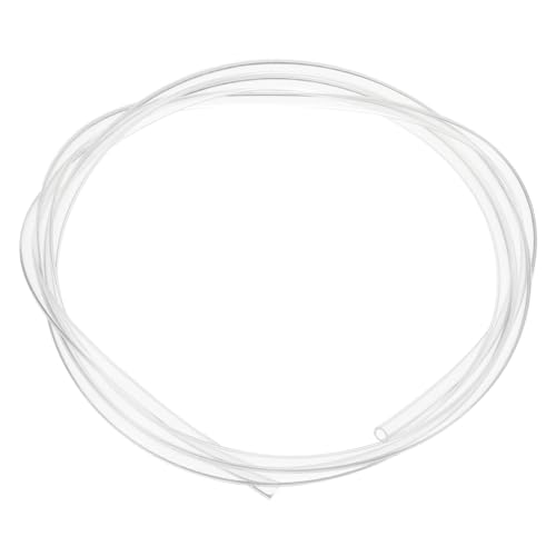 sourcing map PTFE Tubing Hose 100cm/3.25ft Long, 2.5mm ID 4mm OD High Temperature Tube, Insulating 3D Printer Hose Clear