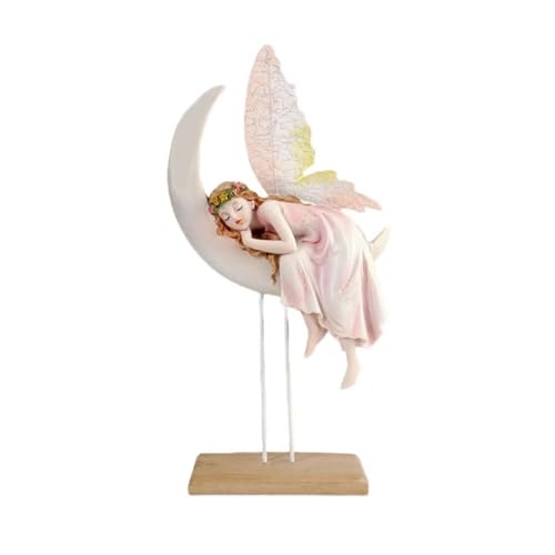 Ornements créatifs fée YXWYXWA en résine style rustique européen cadeau décoration maison