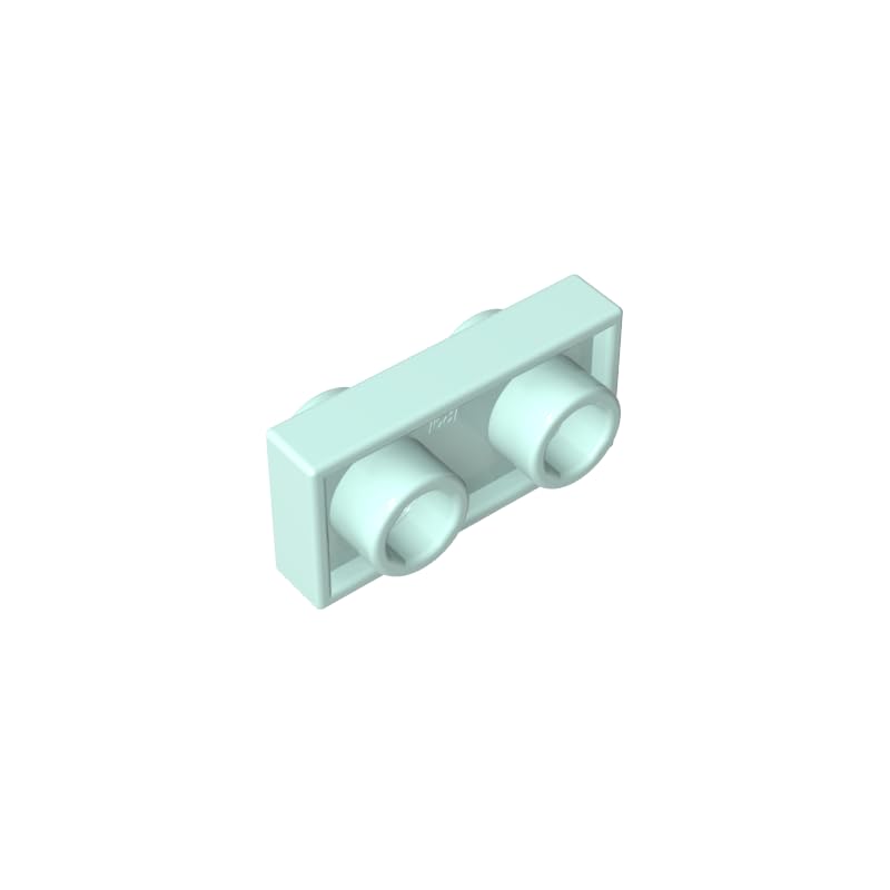 GDS-1581 1x2 Double Sided Board 50PCS Compatible with Lego Toy DIY Parts and MOC Components for Major Brick Brands Color:Light Aqua — image 1