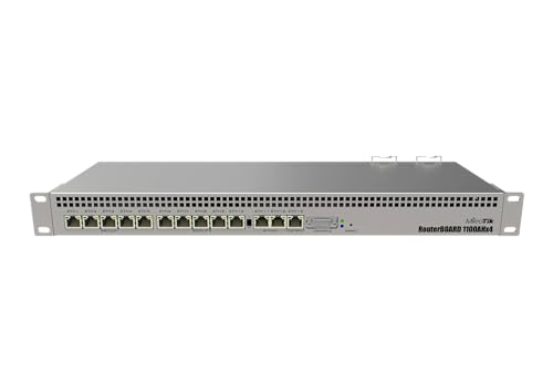 Image of MikroTik RouterBOARD 1100AHx4 Dude Edition with 13 Gigabit Ethernet Ports, RS232 Serial Port and Dual Redundant Power Supplies (RB1100AHx4)