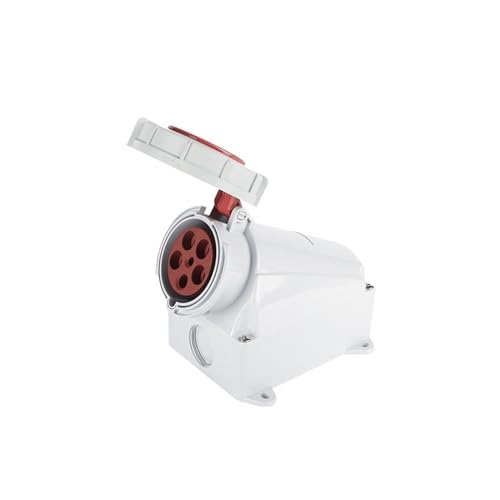 Prise exposée aéronautique 63A IP67 étanche SFK-136, connecteur triphasé 5 broches