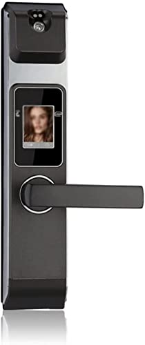 Maniglia Porta Intelligente Con Impronta Digitale E Tastiera – Serratura Biometrica Con 6 Metodi Di Sblocco (password, Impronta, Chiave, Scheda, BT, APP) – Installazione Facile, Per Hotel E Case (Grigio)