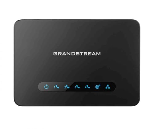 grandstream gs-ht814 4 port ata with 4 fxs ports and gigabit nat router voip phone and device black