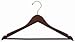 Only Hangers Walnut & Brass Flat Suit Hanger w/ Bar [ Bundle of 25 ]