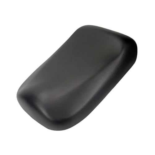 Cojín doble de moto para AF58 asiento negro de cuero PU