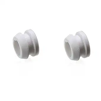 Yinpecly Rubber Grommet 6mm(ID) Double Sided Round Rubber Hole Plug for Wiring Cable White 100pcs