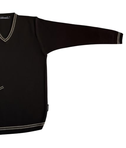 Image of Boy's School Uniform Lining Full Sleeves Sweater - Daffodil