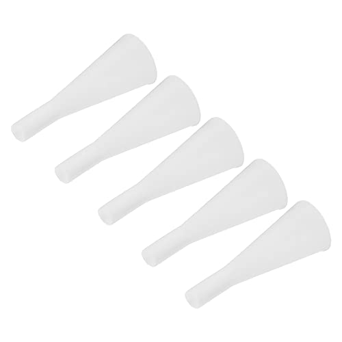 Image of MECCANIXITY Silicone Rubber Tapered Plug 3mm to 8mm Solid White for Powder Coating, Painting, Anodizing, Plating, Sandblasting, Laboratory Use 20 Pieces