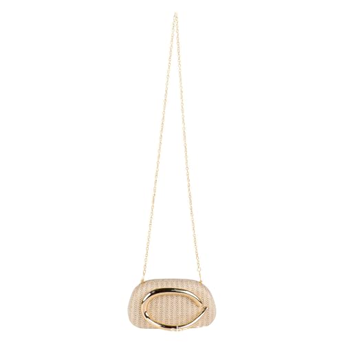 Image of Women Acrylic Clutch Box Metal Handle Evening Bag Trendy Ladies Shoulder Crossbody Purse for Wedding Party Causal