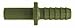 Midland Metal 20854P Polypropylene 1/4 X 1/4 Plstc Stem X Hb Adpt (Pack Of 10)