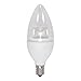 Satco S8952 3.75 Inch 4.5W B11 LED Candelabra Base Replacement Lamp, Color Temperature: 3000, Finish Color: Clear