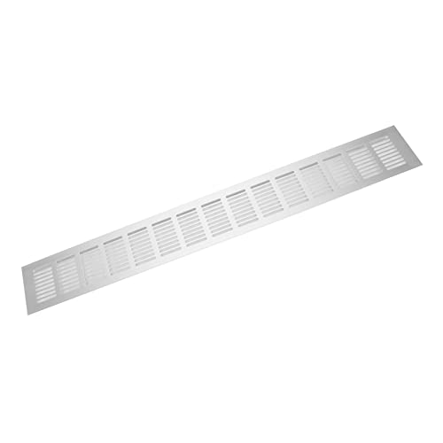 600x80mm Airflow Vent, Plates Shutters Aluminium Ventilation Plate Oven Ventilation Radiator Grills Grey Alloy for RV Cabinets