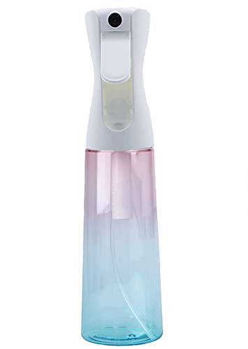 ZeroStage Hair Spray Bottle, 10 Ounce Water Continuous 360 Pressurized Mister Empty Fine Misting Mist for Beauty Salon Plants Travel Cleaning Pink Blue 300ml