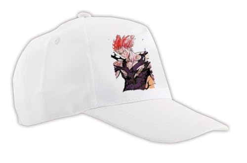 MERCHANDMANIA Gorra Blanca garou kaijin Rojo One Punch Man Lucha Combate peleas Color Cap