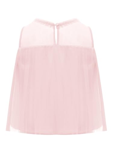 YiZYiF Kids Girls' Lace Cropped Tank Top Summer Blouse Sleeveless Crew Neck Tee2