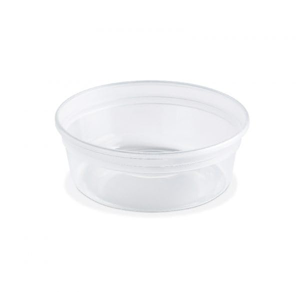 Placon Value Line Clear Polypropylene Deli Container, 179068, Combo w/Flush Fit Lid, 8 oz. | 240/Case