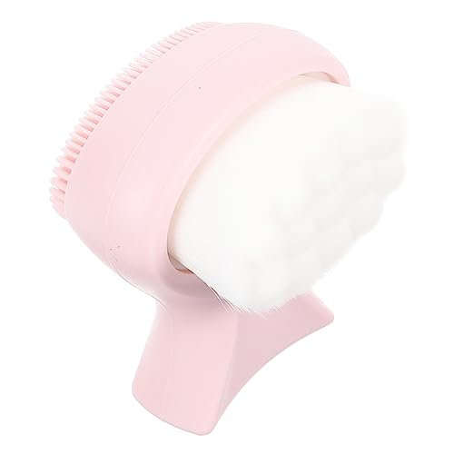 SOESFOUFU Double Sided Face Scrubber Soft Breathable Cleaning Brush for Deep Pore Cleansing Exfoliating and Makeup Removal Portable Durable Face Wash Tool