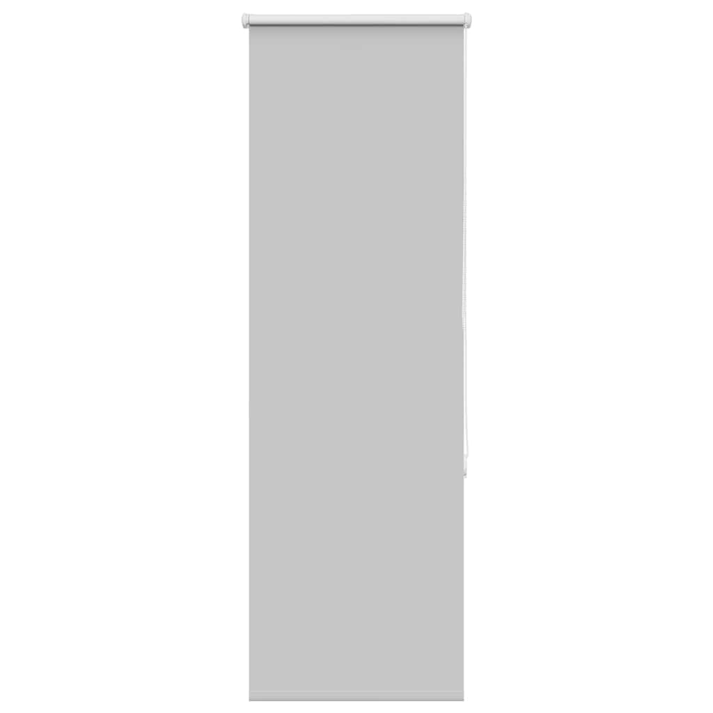 Roleta zaciemniająca, jasnoszara, 40 x 150 cm, z łącznikiem łańcucha, szerokość materiału 35,7 cm, ochrona przed wzrokiem i regulacją ciepła, z uchwytami zaciskowymi i mocowaniem śrubowym do