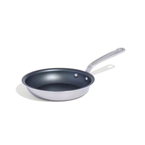 Made In Cookware - ProCoat 8 Non Stick Frying Pan (Graphite) - 5 Ply Stainless Clad Nonstick - Professional Cookware - Crafted in Italy - Induction Compatible
