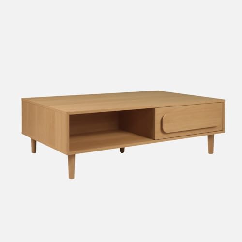 Table Basse Vintage Chêne sweeek Juliana : Finis les Salons Encombrés - 2