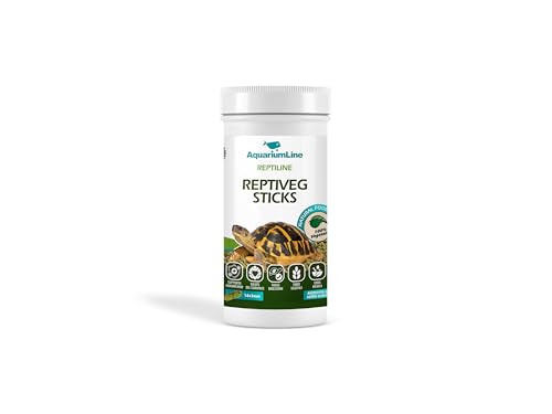 AquariumLine Reptiveg Sticks – Alimento básico para tortugas terrestres y reptiles herbívoros, varios formatos (1000 ml/200 g)