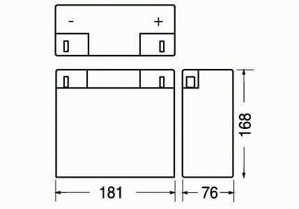 Batterie au plomb 12 V 18 Ah antivol Groupe interruption (Asi) 18 UL18 - 12