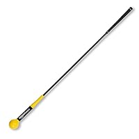 Amazon Basics Golfschwungtrainer, 122 cm, Schwarz/Gelb