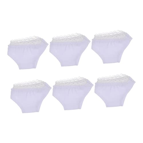 VICASKY 6 Uds De Ropa De Muñecas Bragas DIY Calzoncillos De Mujer Y Fabricación De Accesorios De Juguete Artesanal Vestido De Muñeca De Adorno Verano Pascua Decorativa para