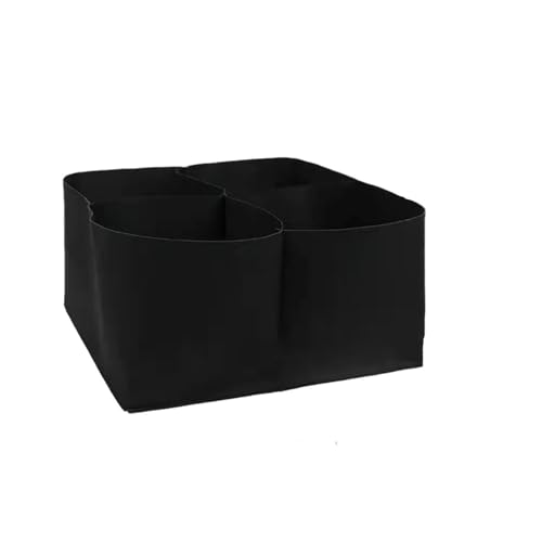 VMDVBNA Jardinera Elevada Maceta de Tela Transpirable, Bolsa plantación Rectangular for Verduras, Flores, Fieltro, 4/8 Bolsillos, Rejilla múltiple para Maceta(4 Pockets)