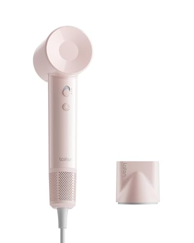Image of Laifen Air Hair Dryer, Lightweight and Palm-Sized Compact, 15x High-Speed Drying with 110, 000 RPM Powerful Motor, Smart Temperature Control, 200 Million Negative Ions, Matte Pink