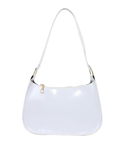 Image of Patent Leather Clutch Purse Shiny Evening Handbags for Women Armpit Shoulder Bag MINI Hobos