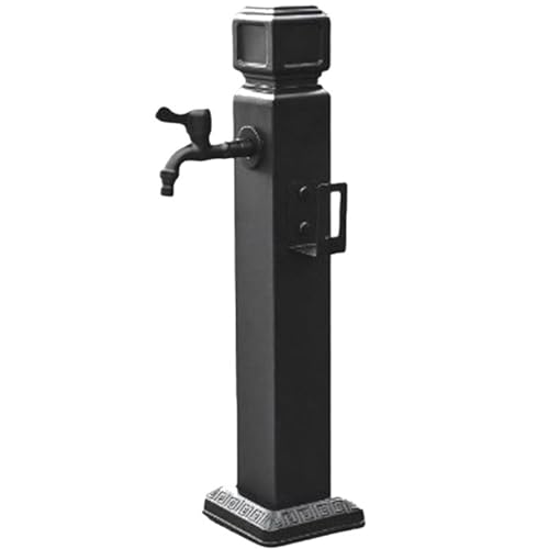 ByteRunning Columna de Agua de Jardin,Fuente Jardín de Pie,Columna de Agua Grifo de jardín,con Grifo,Resistente a la Intemperie,de Acero Inoxidable,para Grifo de Patio