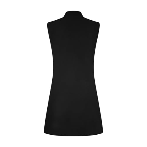 Women's Sleeveless Cardigan Vest Casual Long Waistcoat Open Front Business Office Blazer Jacket with Pockets3