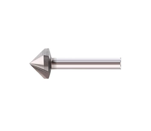 1pcs 3 Flute Chamfer Bit HSS 90 Degree For Stainless Steel Aluminum Alloy Countersink Chamfering Tool Drill Bits 6.3-60mm End Mill(25XR90XD10X67L)