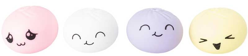 Mini Bao Buddies, Kawaii Squeeze Toys with Cute Facial Expressions, Assorted Colors, 4 Pack Set, Stress Relief Squishy Collection - Image 4