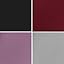 4 Packs, Black/Light Grey/Wine/Light Pink