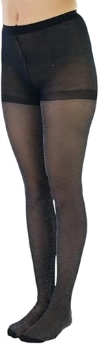 Image of ToBeInStyle Women's Shine & Shimmer Metallic Pantyhose Opaque Lurex Tights
