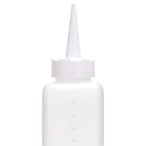 6x Aplicadores de Tintura de Cabelo Frasco Dispensador com Gradação Fácil de Usar Suprimentos de Est